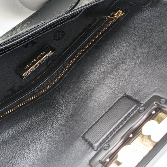 TORY BURCH Gigi Patent Clutch Bag - Picture 14 of 16